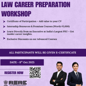 LEGAL CAREER PREP WORKSHOP WITH MR. BADRINATH SRINIVASAN